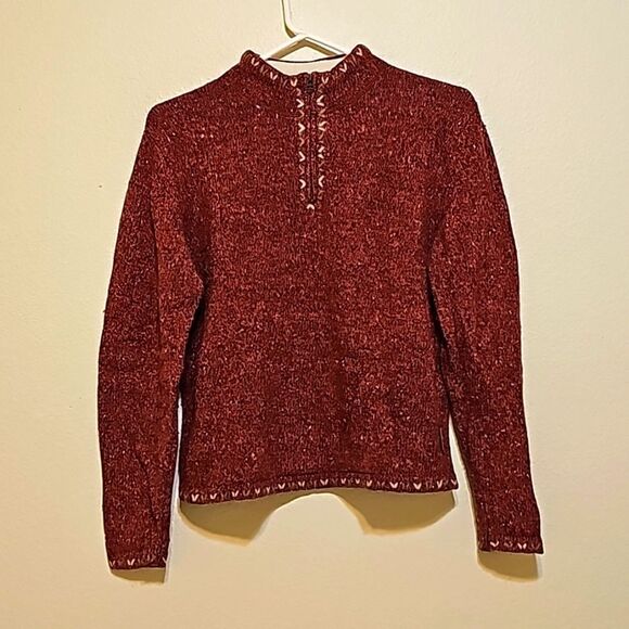 - Woolrich Ruby Ramie 1/4 Zip multicolor  Pullover Sweater - Size S - Picture 1 of 9